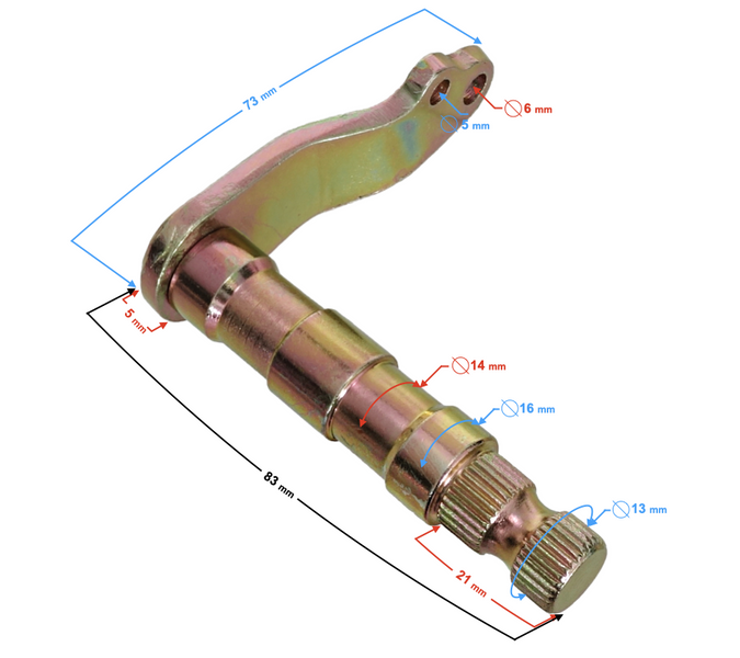 Dźwignia regulacji hamulca do motocykla Blade 125
