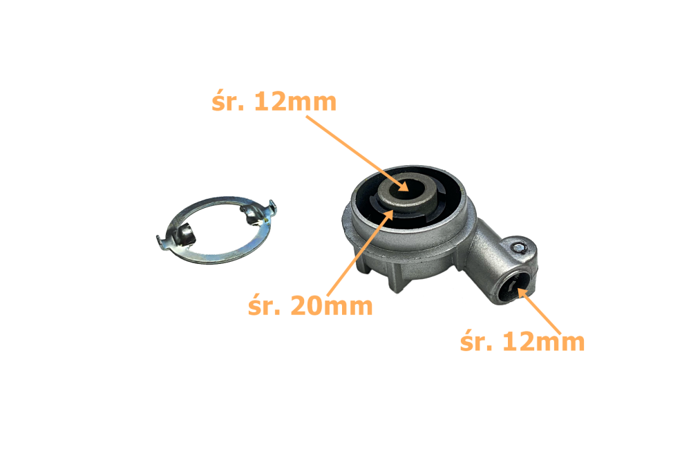 Ślimak napęd licznika na linkę wciskaną metalową małą Barton Benzer Kingway