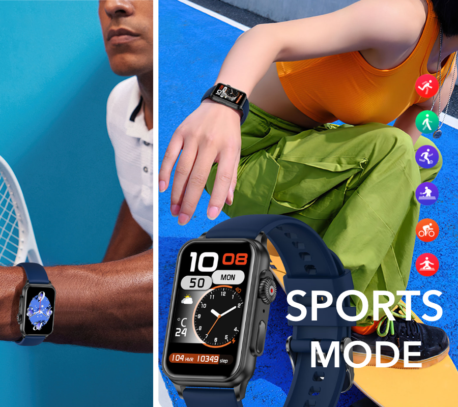 Smartwatch zegarek Rubicon męski RNCF06 granatowy