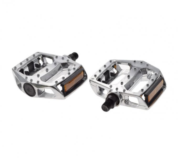 Pedał pedały rowerowe platforma srebrne 2 sztuki