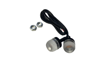 Śruby tablicy rejestracyjnej świecące pomarańczowe 2 sztuki