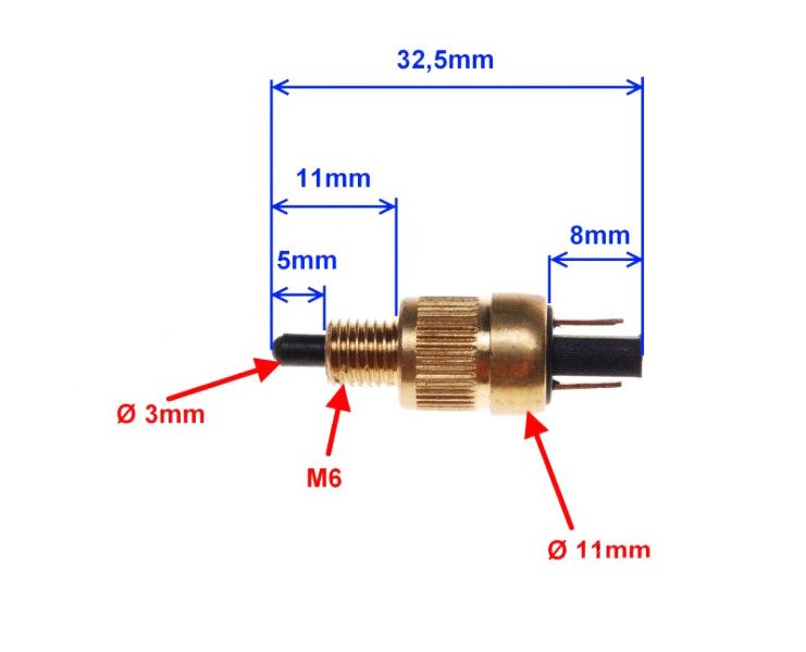 Czujnik hamulca stopu rms 0020 aprilia