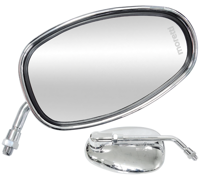 Lusterka R+R M10 srebrne Fighter 1 Chopper Honda Shadow VT Kawasaki Vulcan