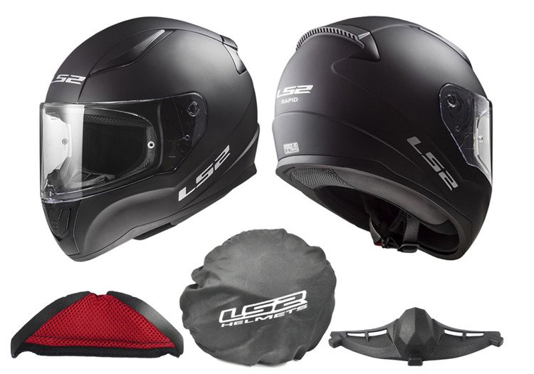 Kask LS2 FF353 RAPID SOLID CZARNY MATT
