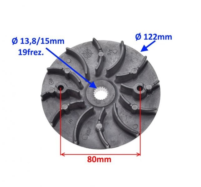 Tarcza zewnętrzna wariatora Honda SH125 NES S-Wing