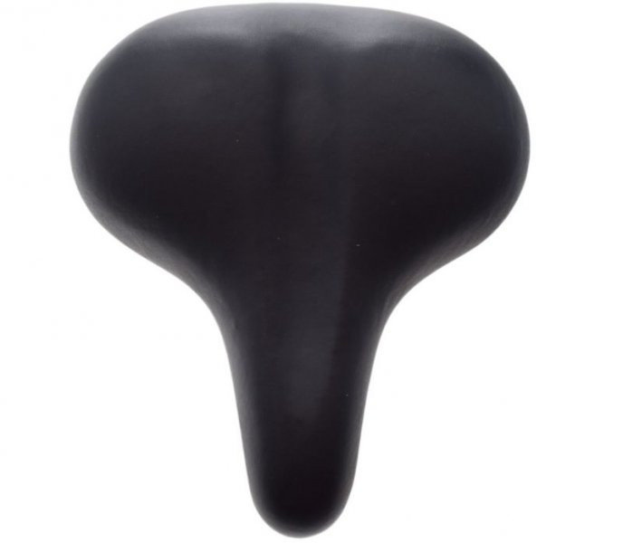 Siedzenie rowerowe duże elastomer czarne
