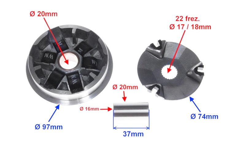 Wariator tuning rolki 7g 9g tgb 303 rx lazer 50