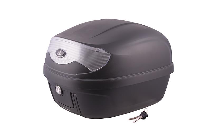 Kufer Moretti MR-808 28 l czarny biały odblask