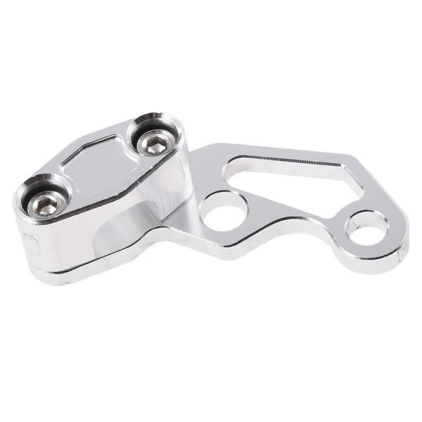 Uchwyt przewodu hamulcowego Simson S50 S51 srebrny aluminiowy Racing Force