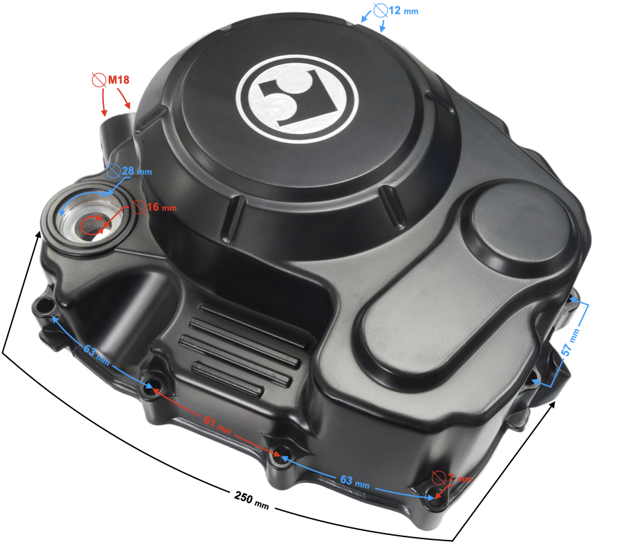 Pokrywa sprzęgła do motocykla Barton Hyper 125