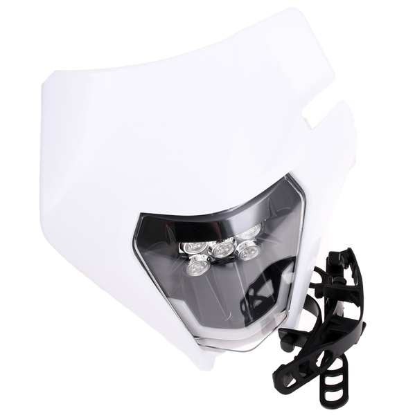 Owiewka uniwersalna biała z wkładem lampy Led cross enduro