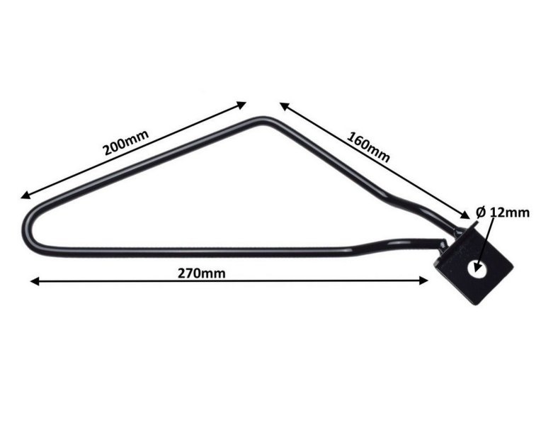 Stelaż pod sakwy czarny uniwersalny
