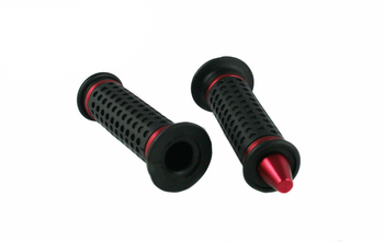 Rms manetki gumy kierownicy alu czerwone