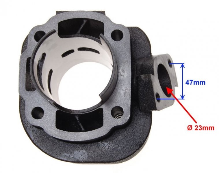 Cylinder 70cc 47mm 2T żeliwo Aprilia Yamaha KTM MBK