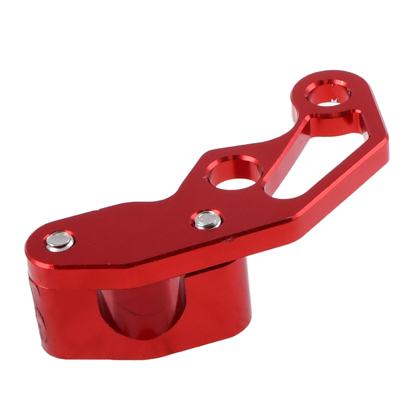 Uchwyt przewodu hamulcowego Simson S50 S51 czerwony aluminiowy Racing Force