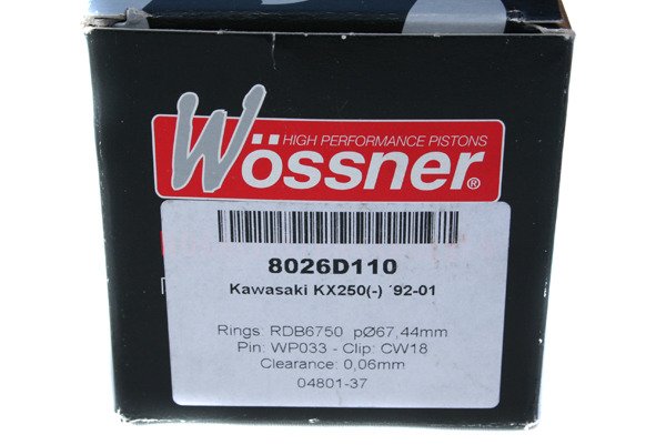 Wossner tłok 67,44mm Kawasaki KX 250 92-04r. 