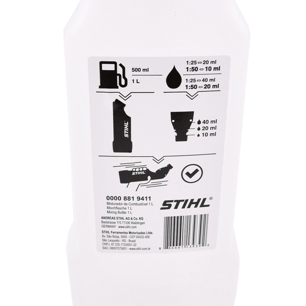 Butelka na mieszankę paliwową z podziałką Stihl 1l