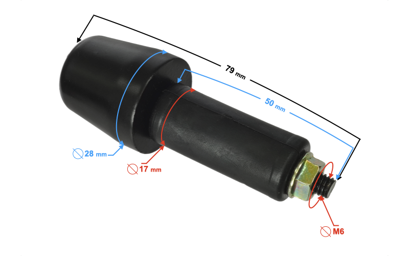 Odważnik kierownicy do motocykla Barton Cafe Racer