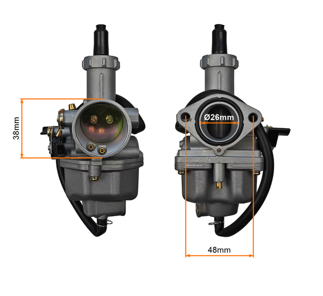 Gaźnik 4T PZ26 125-150cc Junak 122 126 Romet Arkus Zipp Raven VZ-1 ZV