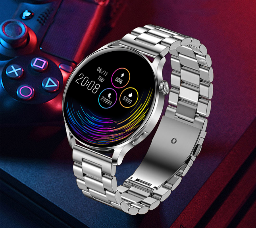Smartwatch Rubicon RNCE81 różowe złoto siatka