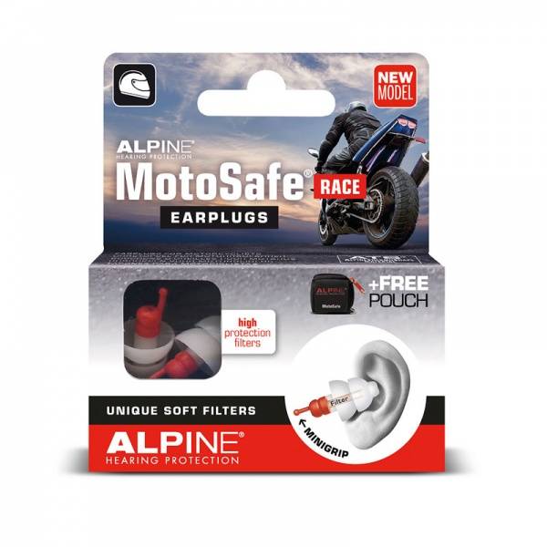 ALPINE Zatyczki Stopery Motocyklowe MotoSafe Race