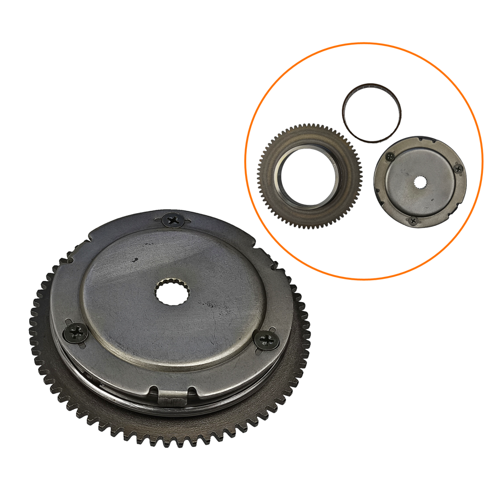 Bendix sprzęgło jednokierunkowe z wolnym kołem rozrusznika 71z skutery 2T