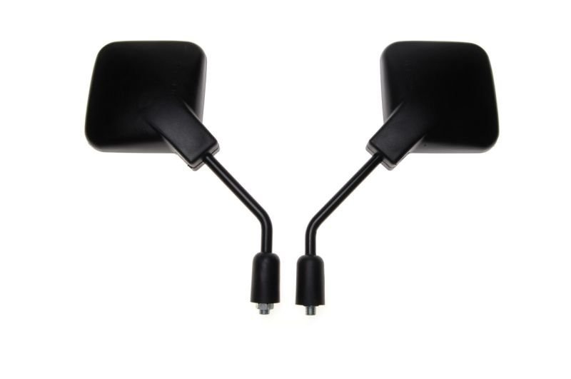 Lusterka motocyklowe uniwersalne kwadrat czarne M10 skuter motorower quad