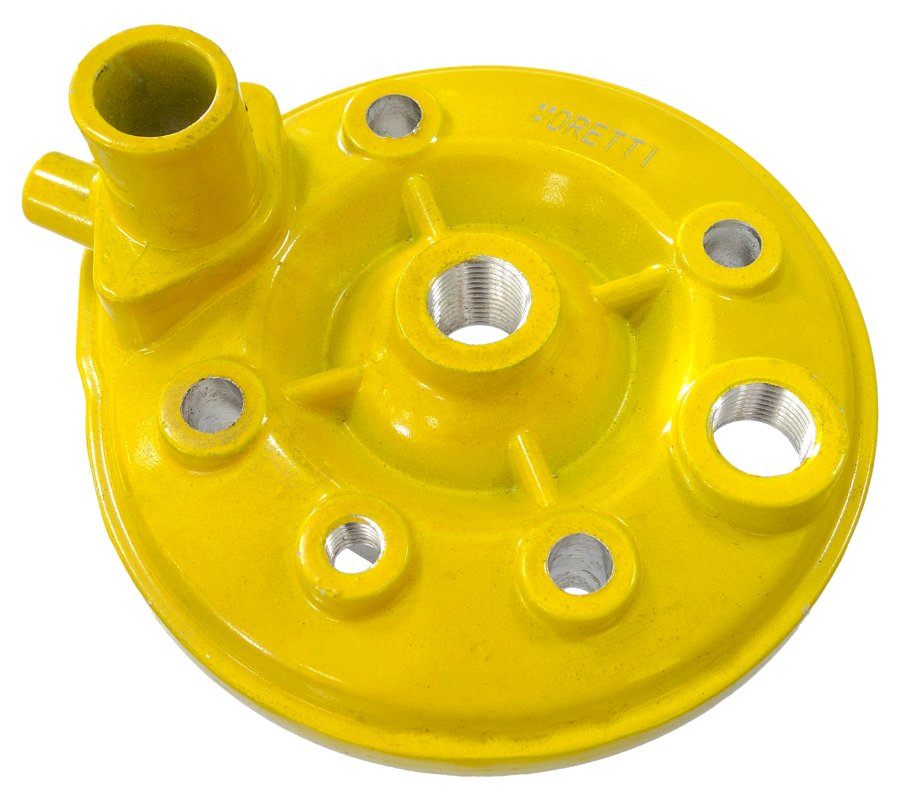 Cylinder i głowica do motoroweru 2T 80cc AM6 żółte Derbi Yamaha Aprilia