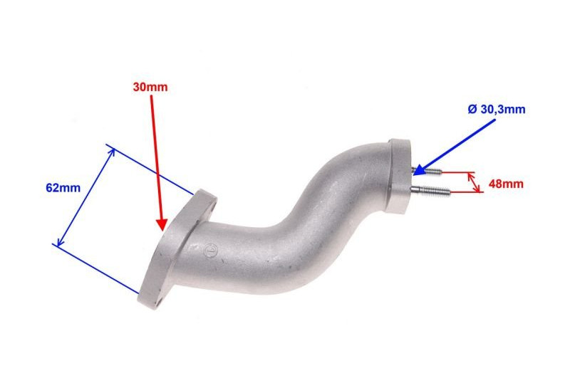 Króciec łącznik gaźnika quad atv 150 200 250