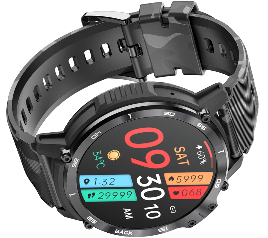 Smartwatch zegarek Rubicon męski RNCF08 czarny
