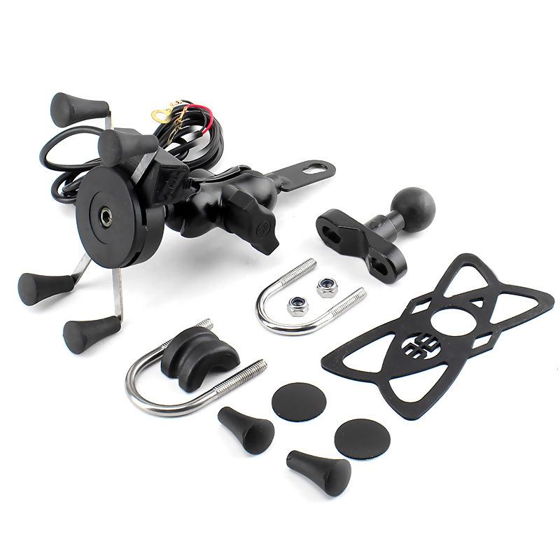 Uchwyt Motocyklowy z Ładowarką RAM L-metal USB