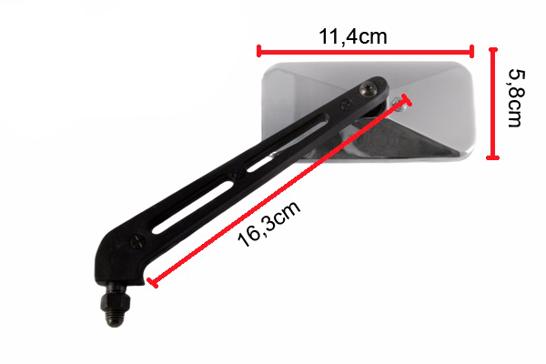 Lusterko uniwersalne far chrom + zestaw redukcji