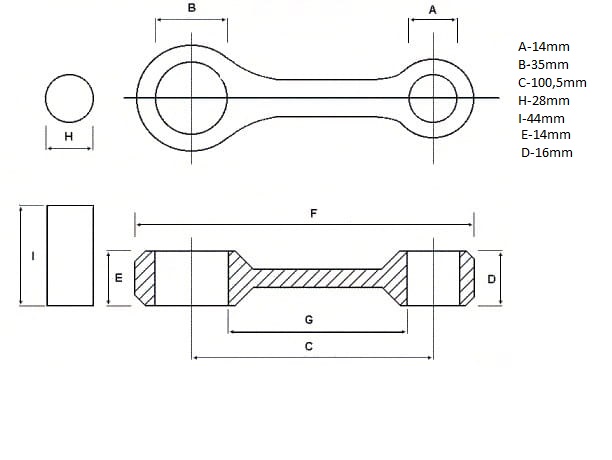 Namura korbowód Yamaha X-Max X-City YZF WR Beta Rieju Fantic HM-MOTO