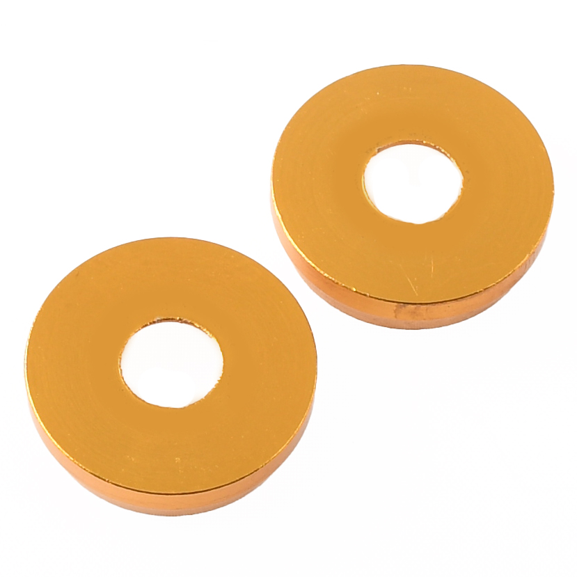 Podkładki śruby amortyzatora tył M8 alu cnc złote Simson DPR Performance