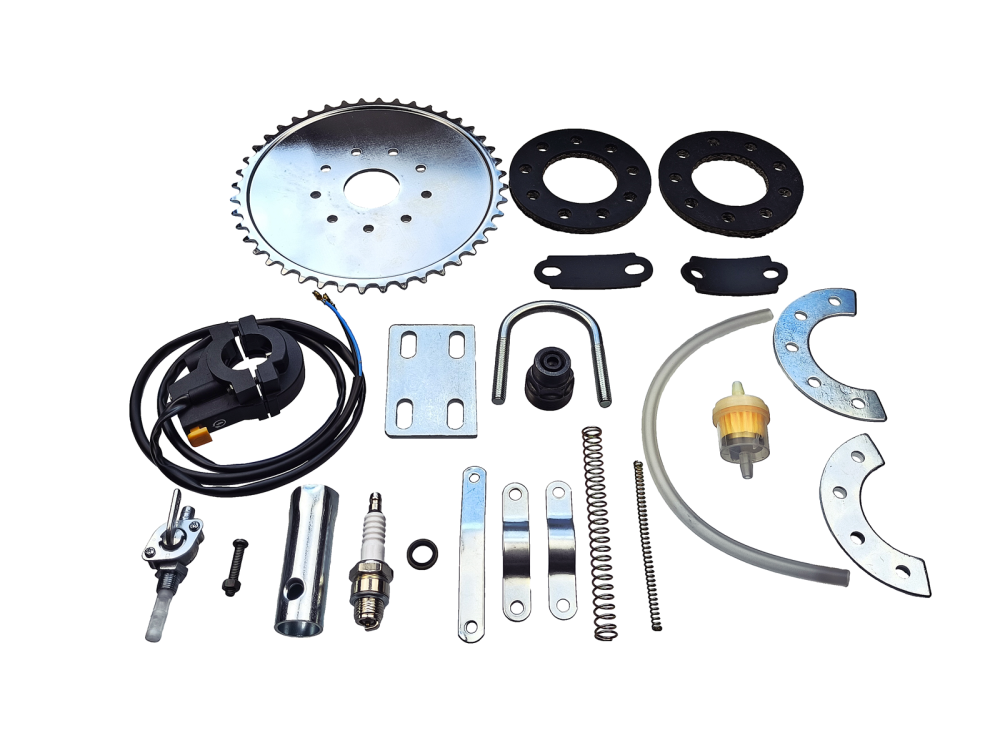 Silnik spalinowy 80cc rowerowy kompletny do ramy rowerowej typu V 26 cali