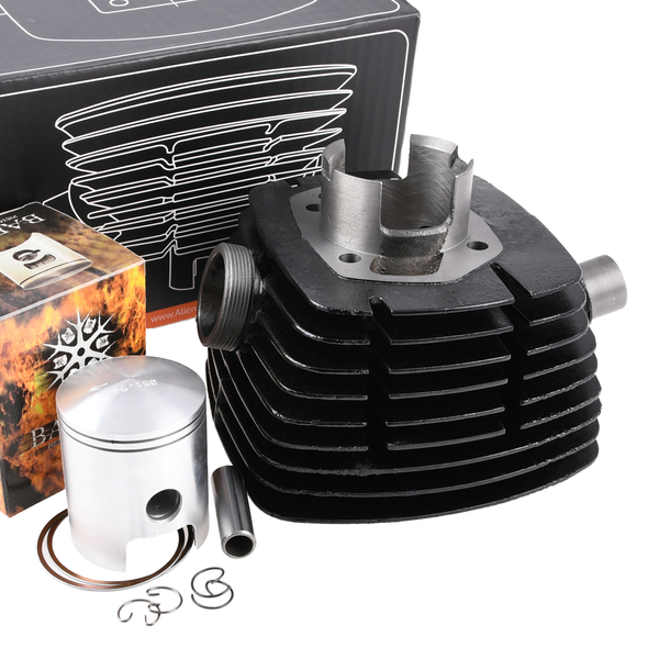 Cylinder żeliwny czarny Alien + tłok 51,96mm Barikit WSK 125