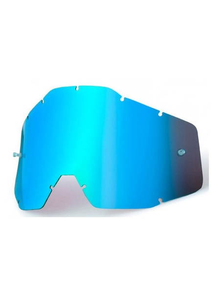 Lustrzana Szybka do Gogli 100% Niebieska