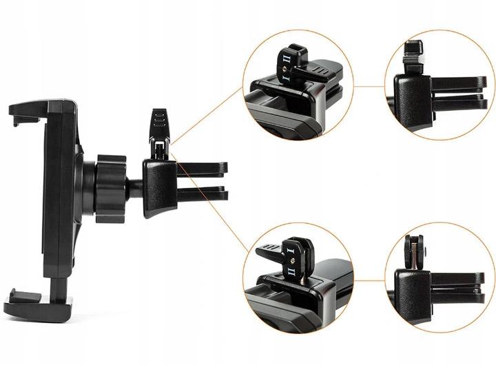 Uchwyt samochodowy na telefon kratka regulowany