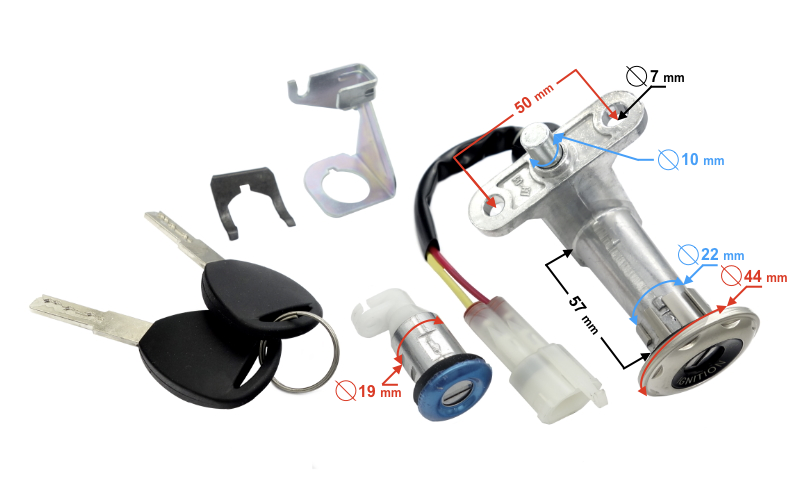 Stacyjka zamek do skutera Barton E Energy