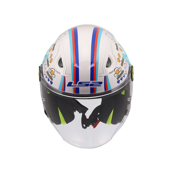 Kask dziecięcy LS2 OF622 Funny II Next Level White homologacja ECE 22.06