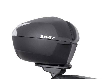 Kufer motocyklowy SHAD SH47 białe wstawki 47l