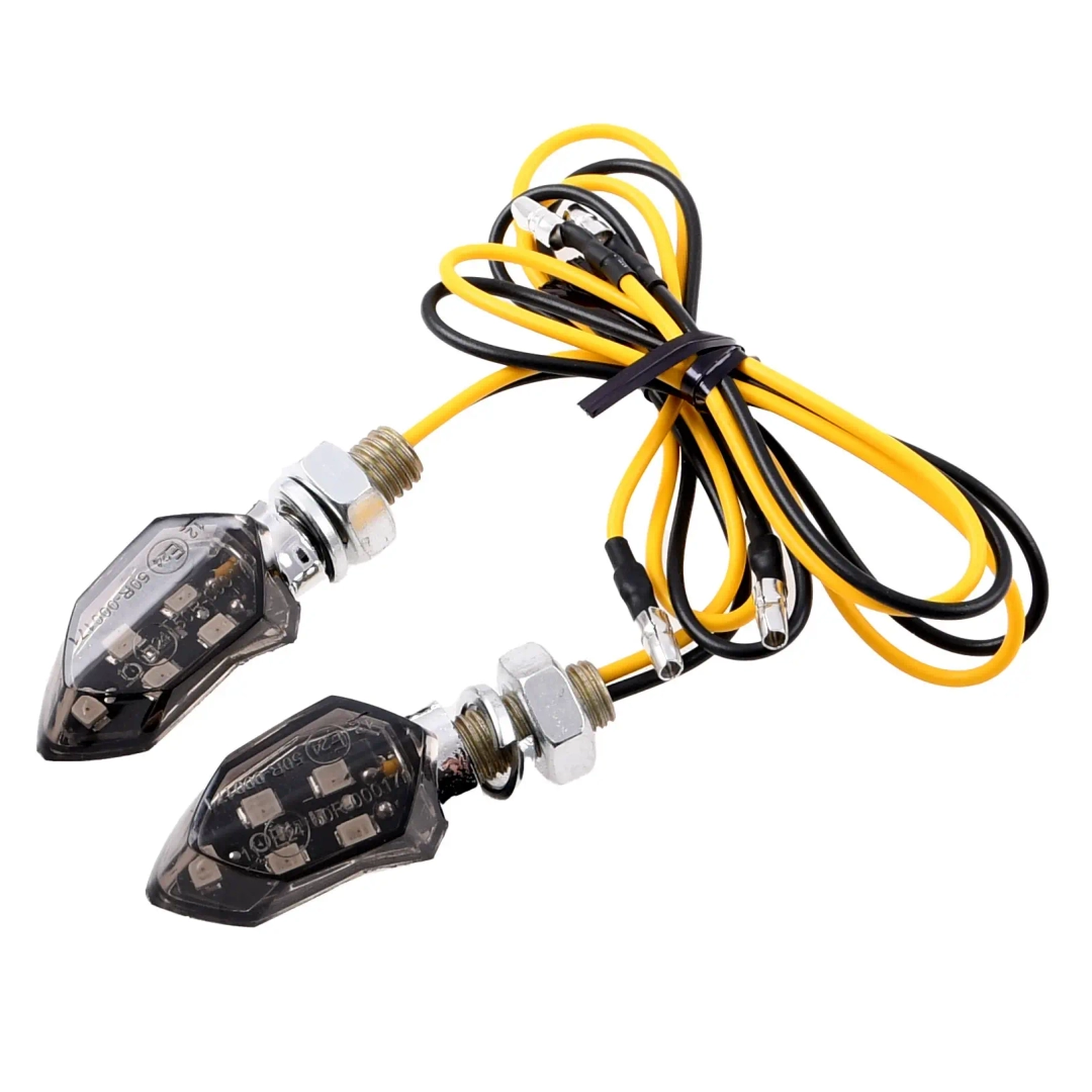 Kierunkowskazy mini strzałki Led chrom V11 homologacja E11 Racing Force