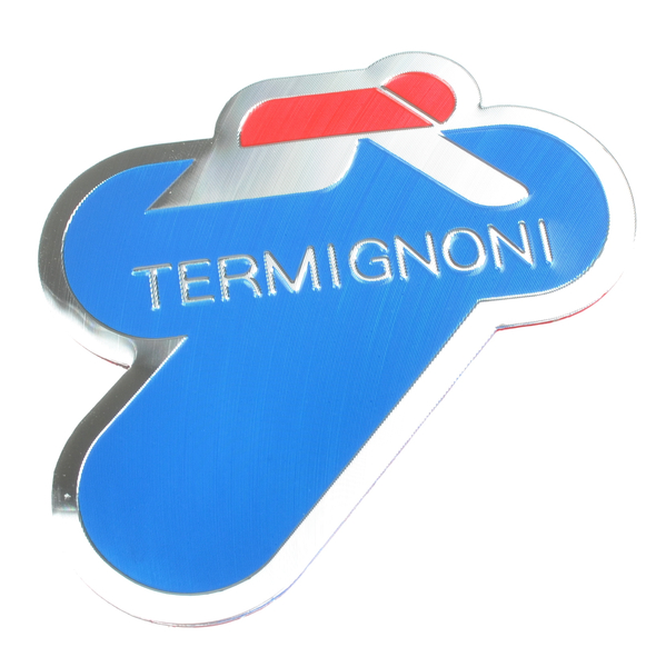 Naklejka aluminiowa wydech tłumik Termignoni 10x7cm