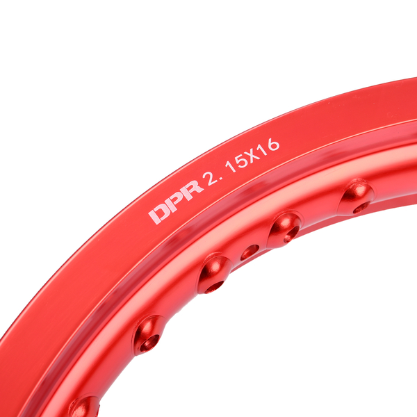 Obręcz koła aluminiowa czerwona 2,15x16 Simson MZ ETZ DPR Classic