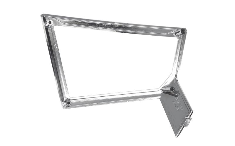 Dekor obudowy nóg 2/4 do skutera Barton E-Max ramka chrom lewa