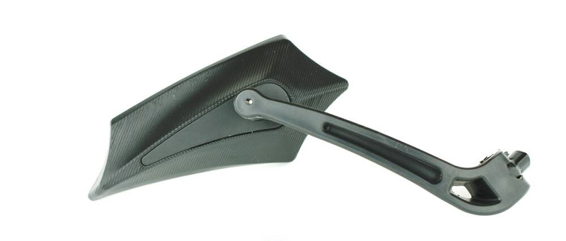 Lusterka motocyklowe czarne ostre gwint M10 kpl