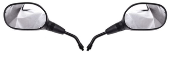 Lusterka motocyklowe uniwersalne czarne sr m8 para