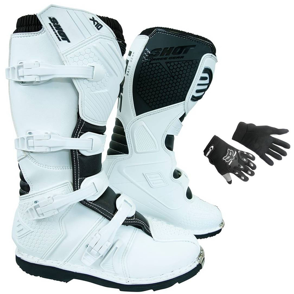 Buty shot (2021) białe cross enduro atv model x10