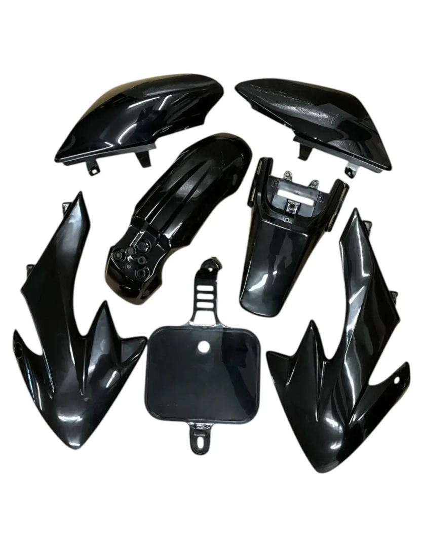Plastiki CRF50 style mod2 czarne pitbike MRF 80 Runner 120 140 HQ SM 160 SM-R