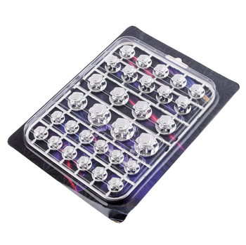 Zaślepki kapturki na śruby srebrne 30 sztuk Racing Force